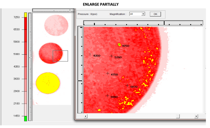 FPD-8010E Fujifilm Prescale FPD Anslysis Pressure Distribution Mapping System zoom in details
