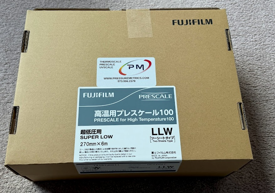 Película indicadora de presión de alta temperatura y rollo súper bajo de preescala LLW-HT 