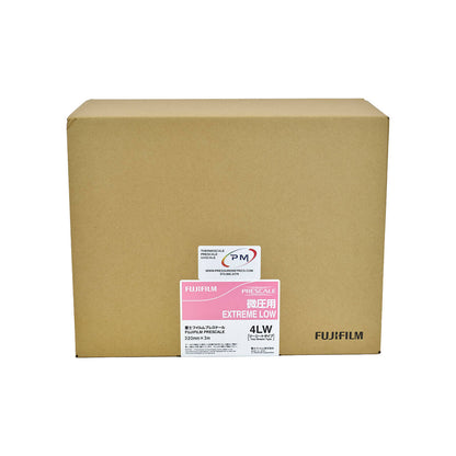 Fujifilm Prescale 4LW Extreme Low Pressure Film Roll Cardboard box on a white background