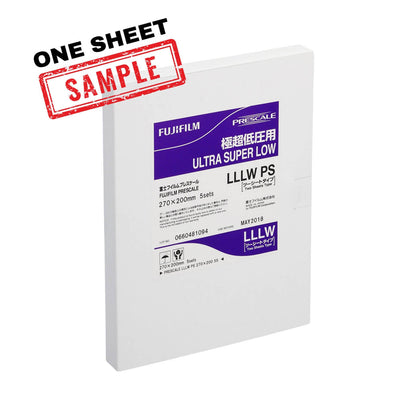 Fujifilm Prescale LLLW Ultra Super Low Pressure Film Sheets packaging on white background