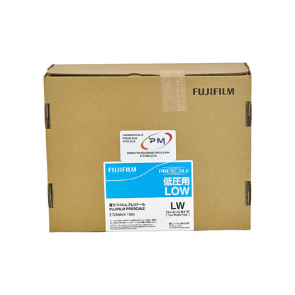 Fujifilm Prescale LW Low Pressure Film Roll Cardboard box on a white background