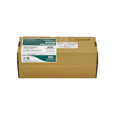 Fujifilm Prescale MS Medium Pressure Film Roll Cardboard box on a white background side view