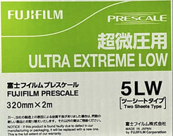 Pressing Scale Films Prescale Ultra Extreme Low Roll Pressure Film - Pressure Metrics