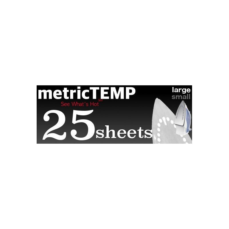 MetricTEMP Large Sheet 25-Pack - Heat Mapping Film - Pressure Metrics