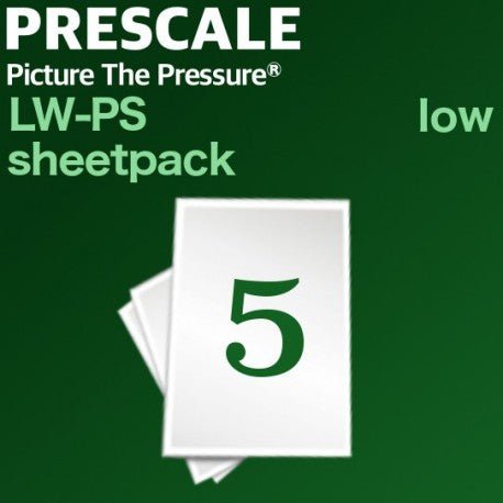 Prescale Low 5-Sheet Pack - Pressure Indicating Film - Pressure Metrics