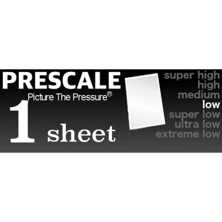 Prescale Low Single Sheet - Pressure Indicating Film - Pressure Metrics